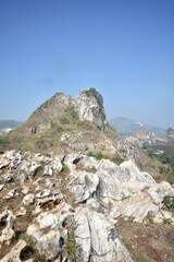 rock in the mountains