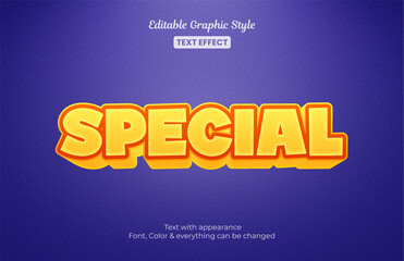 Special Orange, Editable text style effect