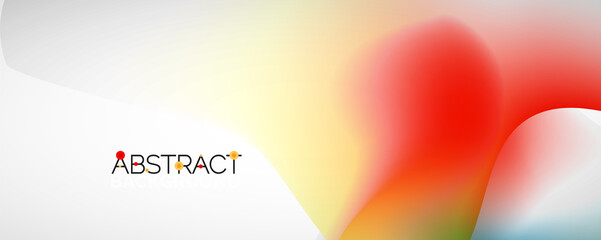 Fluid color gradient abstract background, trendy colorful wallpaper. Vector illustration for placards, brochures, posters, banners and covers