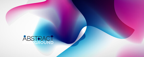 Fluid color gradient abstract background, trendy colorful wallpaper. Vector illustration for placards, brochures, posters, banners and covers