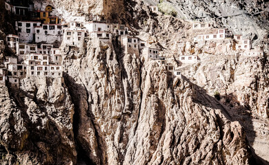 Fuktal Buddhist monastery, Buddhist gompa, Himalayas, mountains, Zanskar, Ladakh, Tibet