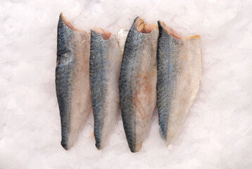 mackerel fish kept on ice