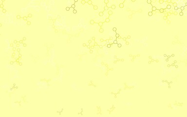 Light Green, Yellow vector template with artificial intelligence structure.