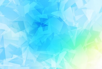 Light Blue, Green vector background with abstract polygonals.