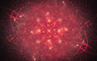 digital image generated on a computer consisting of beautiful abstract geometric shapes, lines of different colors for a background image or web design