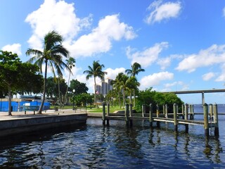 North America, United States, Florida, Lee County, Fort Myers, Centennial Park and High Point Place...