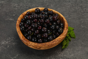 Fresh ripe sweet black currant