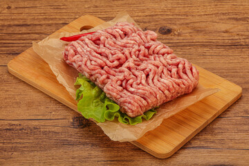Raw Minced pork meat for cooking