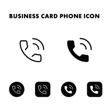 Call Icon | Contact Icon | Phone icon for business card | Clean Vector Icon | Business Card Icon | Call Chat phone Contact | Vector Minimal contact Icon