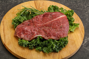 Raw beef steak for grill