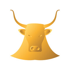 Chinese new year 2021 bull head vector design