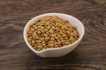 Vegan cuisine - Dry lentil heap