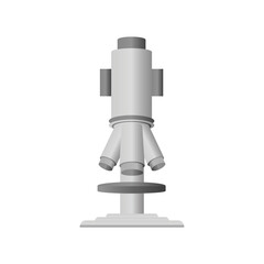 chemistry white microscope icon vector design