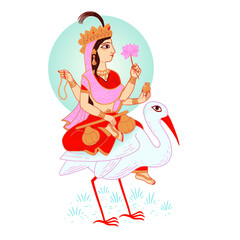 Saraswati Indian Goddess