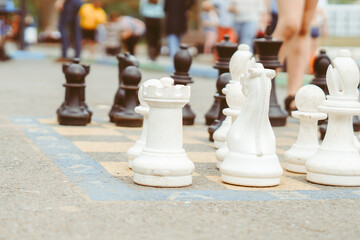 big chess on the street