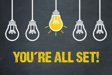 You´re all set! 
