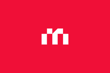 Minimal Modern Abstract Letter M Dark Background Logo Template