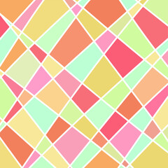 Vector abstraction colored mosaic in pastel colors