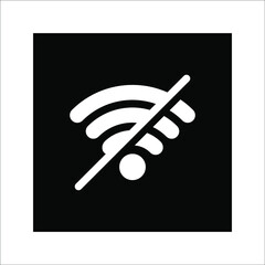 flat illustration of wifi vector icon