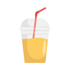 juice fruit iced with straw icon