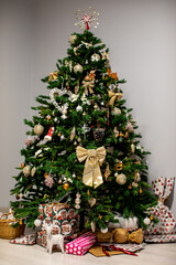 christmas tree and gifts