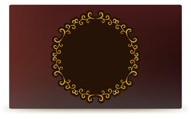 フレーム素材、豪華でエレガントなゴシックフレーム