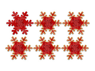 Christmas sale stickers and tags