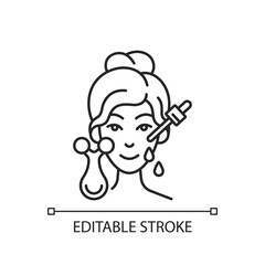 Micro current massager linear icon