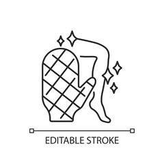 Body scrubber linear icon