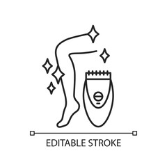 Epilator linear icon