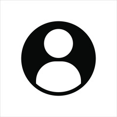 Illustration of human icon vector. User avatar symbol icon modern design color editable on white background