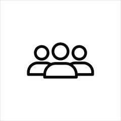 Illustration of human icon vector. User avatar symbol icon modern design color editable on white background