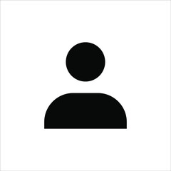 Illustration of human icon vector. User avatar symbol icon modern design color editable on white background