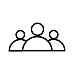 Illustration of human icon vector. User avatar symbol icon modern design color editable on white background