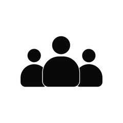 Illustration of human icon vector. User avatar symbol icon modern design color editable on white background