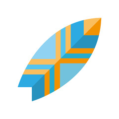 surf board flat style icon