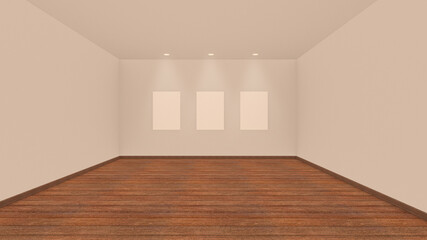 simple gallery wall 3d image_ver5