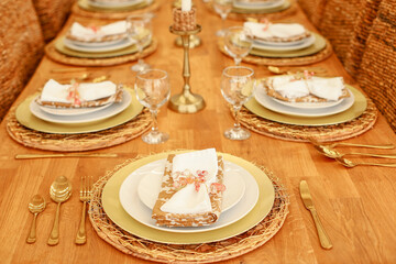wedding table setting
