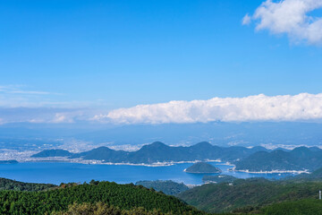 伊豆達磨山展望台からの景色