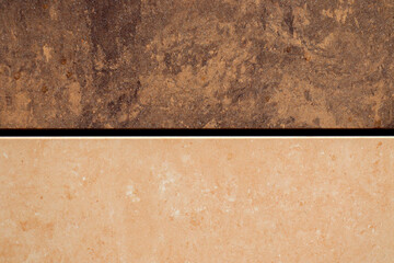 two color tiles for background and design dark and light brown