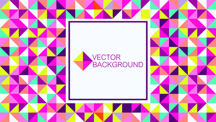 
Abstract hipster background made of small vector triangles of different colors. Geometric pattern for your design