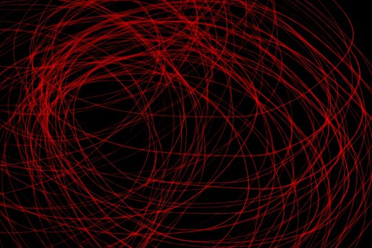 Arabesques de lumi&egrave;re rouge