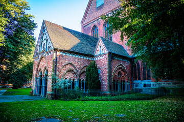 The dome of the hanseatic town Luebeck, Schleswig-Holstein, Germany