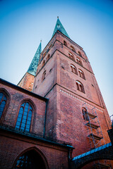 The dome of the hanseatic town Luebeck, Schleswig-Holstein, Germany