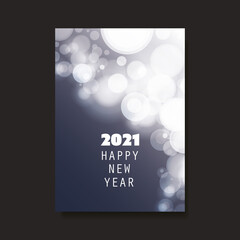 Best Wishes - New Year Flyer, Card or Background Vector Design - 2021