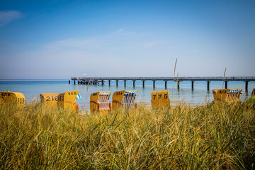 Schoenberg beach at the Baltic Sea coast in Schleswig-Holstein, Germany