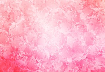 Light Pink, Yellow vector doodle backdrop with roses, flowers.