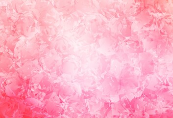Light Pink, Yellow vector doodle backdrop with roses, flowers.