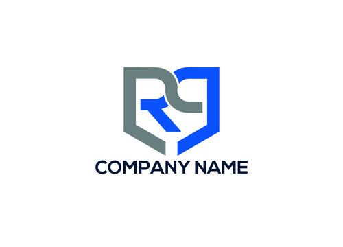 rq logo design vector template