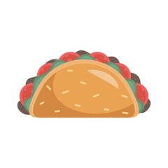 delicious tacos fast food icon